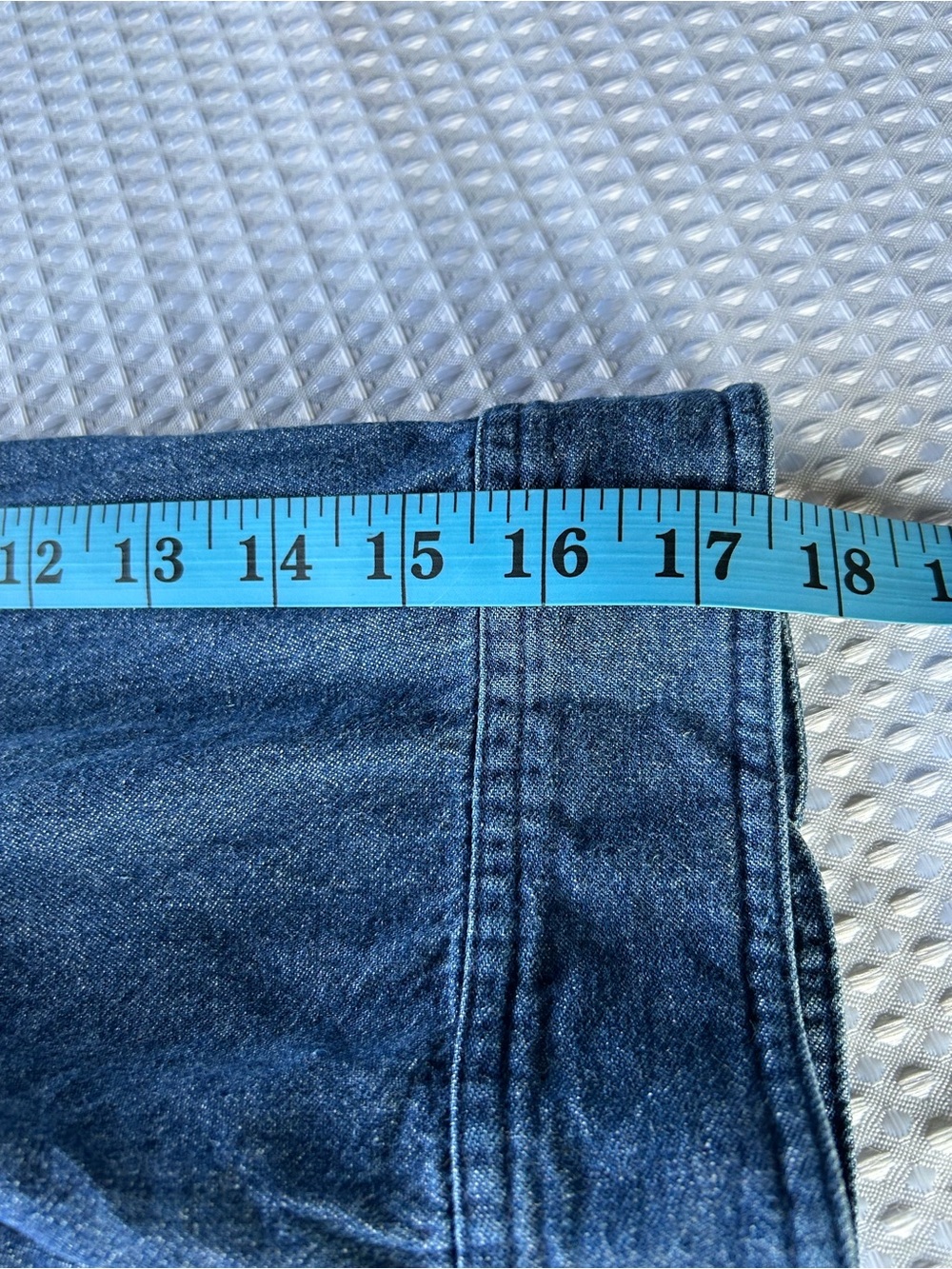 Carroll Reed Plus Denim Button-Front Jacket in Blue - Picture 11 of 12